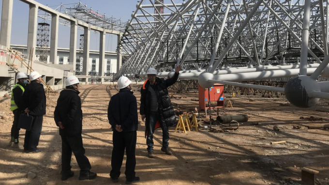 甘肃省建筑设计研究院有限公司安全生产部对临洮滑冰馆建设项目督导检查